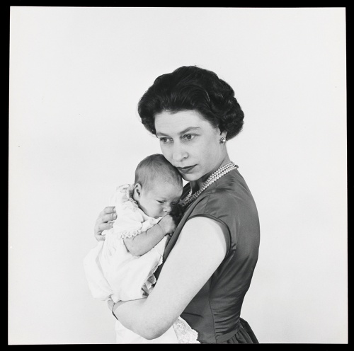 With Prince Andrew, 1960, by Cecil Beaton